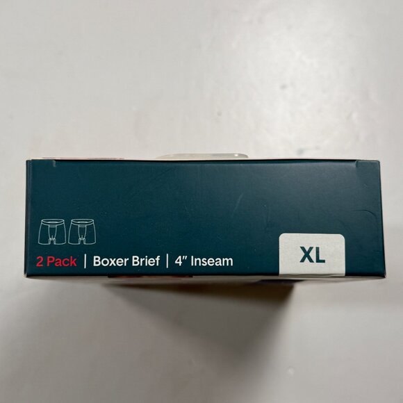 Tommy John Cool Cotton 4" Boxer Briefs 2 Pack Mens XL Navy Black 39-42 New $55 - Picture 9 of 9